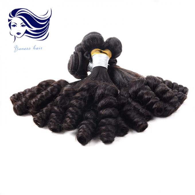 加工されていない Funmi髪 Malaysian Spring 伯母さんのカールの織り方の人間の毛髪