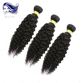 中国 24inch バージンの巻き毛カンボジアの毛のもつれ自由で自然で黒いジェリー サプライヤー