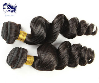 中国 24 のインチの等級 7A のバージンの毛の自然で黒いブラジル人の レミ のバージンの毛 サプライヤー