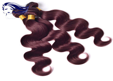 中国 二重よこ糸によって着色された人間の毛髪延長は人間の毛髪の織り方を着色しました サプライヤー