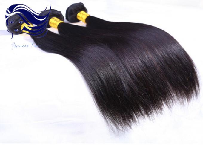 まっすぐに 100 つのバージンのブラジルの毛延長実質の人間の毛髪の倍のよこ糸