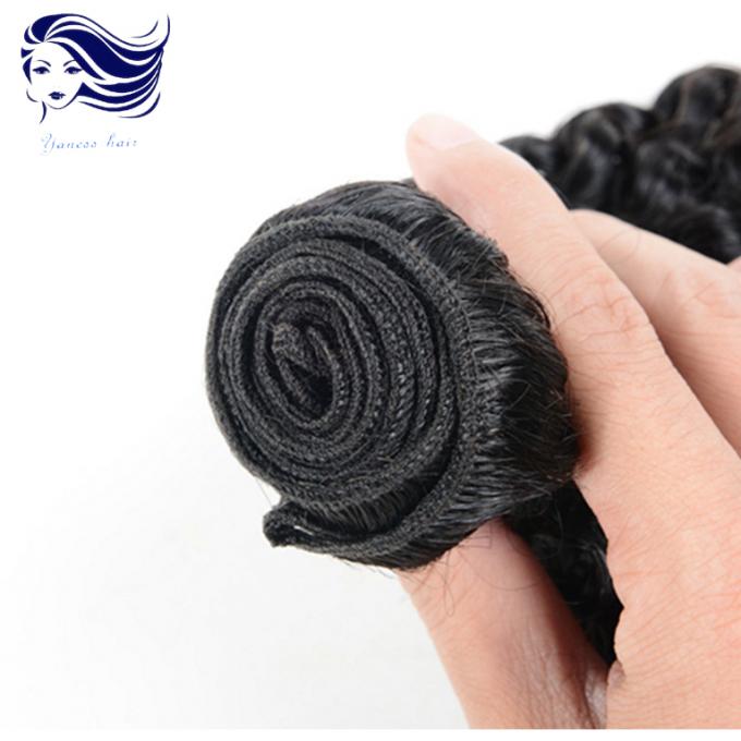 7A 100 バージンのブラジルの毛の織り方の束は波の織り方の人間の毛髪を緩めます