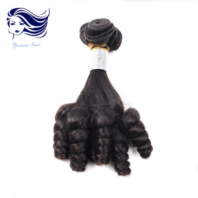 黒髪のためのマレーシアの Fumi Hair Short Weave バージンの伯母さんのヘアスタイル